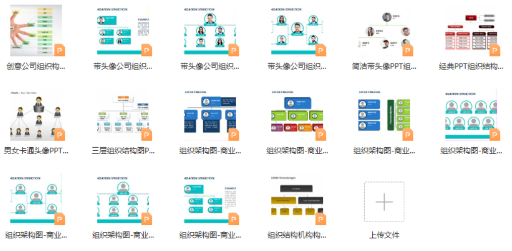 08 组织结构-16例-PPT图表-知云阁资源站