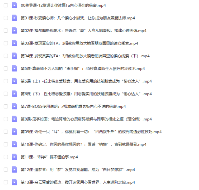 福尔摩斯的绝技，国内王牌读心师教你识透人心-知云阁资源站