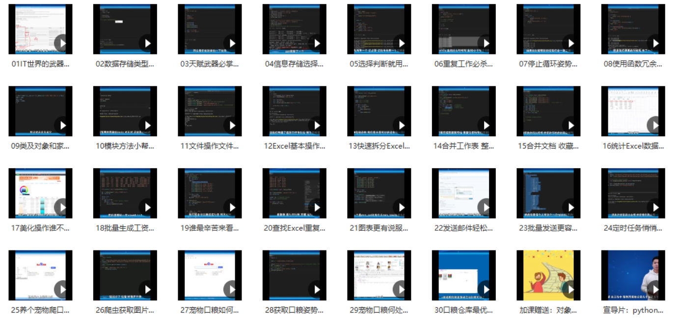 014.Python实战精讲：萌新系统入门-知云阁资源站