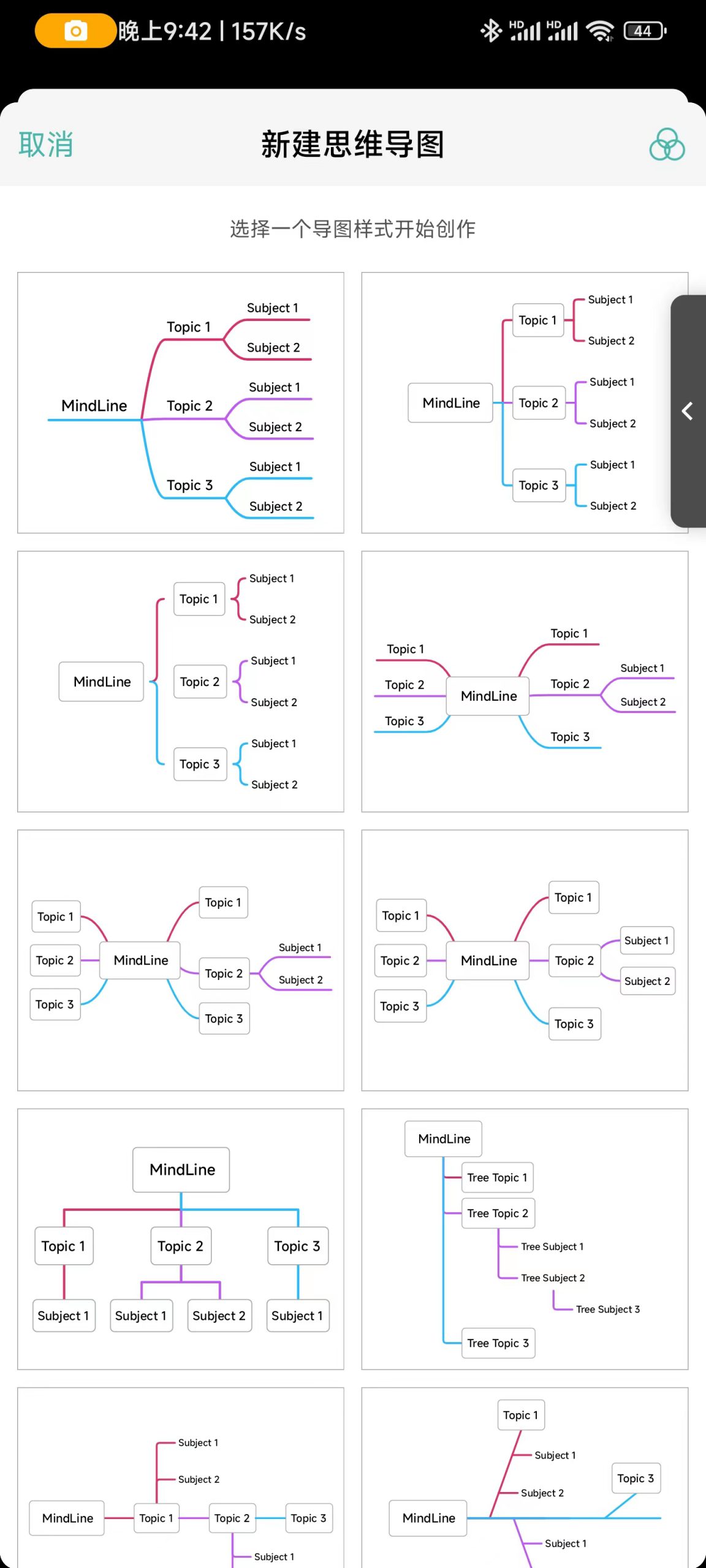 思维导图-知云阁资源站