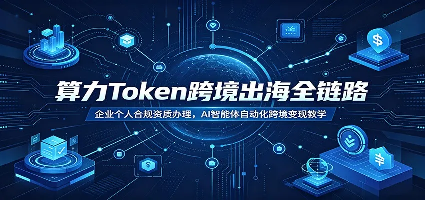 算力Token跨境出海全链路：企业个人合规资质办理，AI智能体自动化跨境变现教学-知云阁资源站