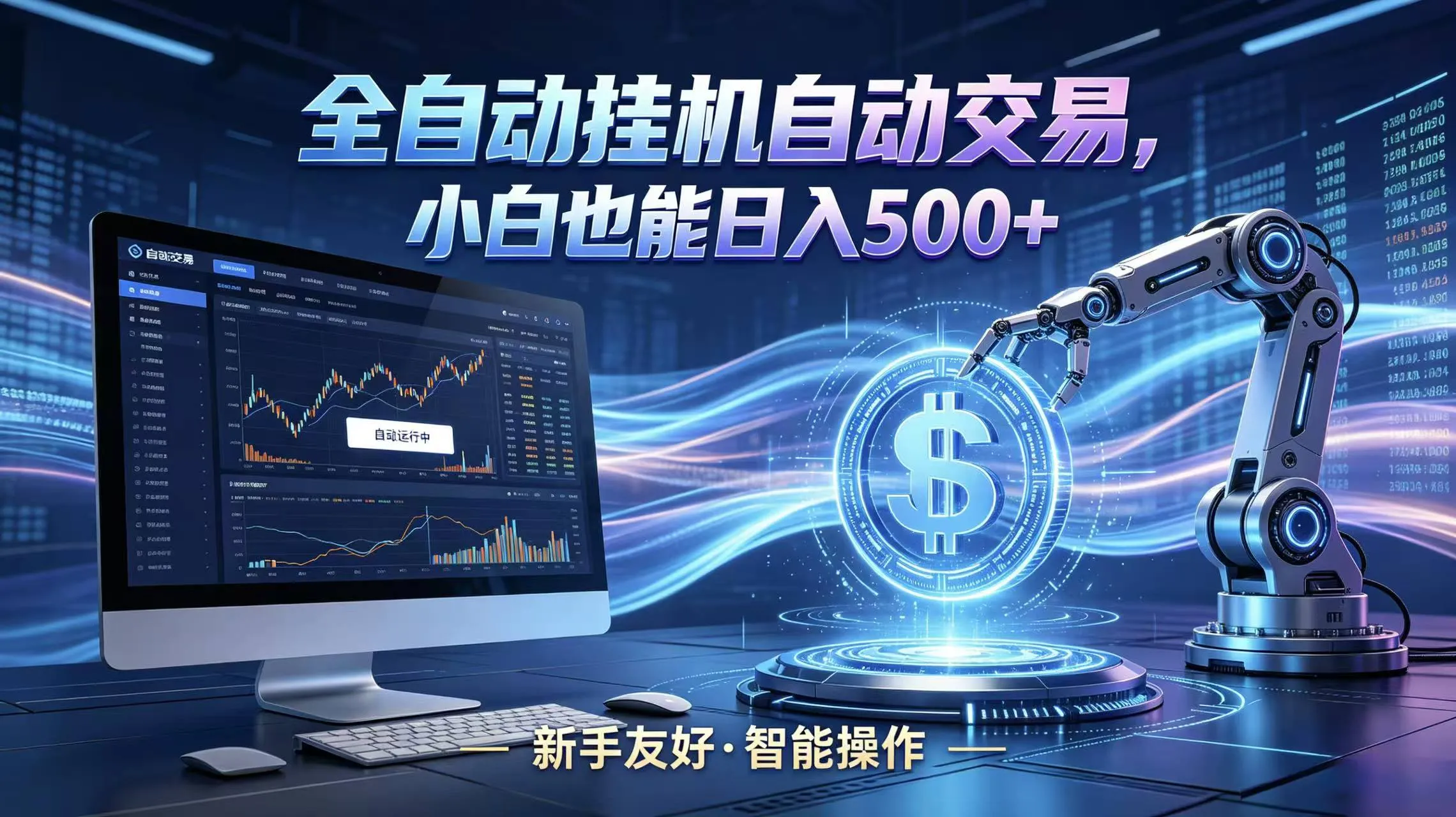 全新智能化交易助手，傻瓜式操作，小白也能快速上手，轻松实现日入500+-知云阁资源站