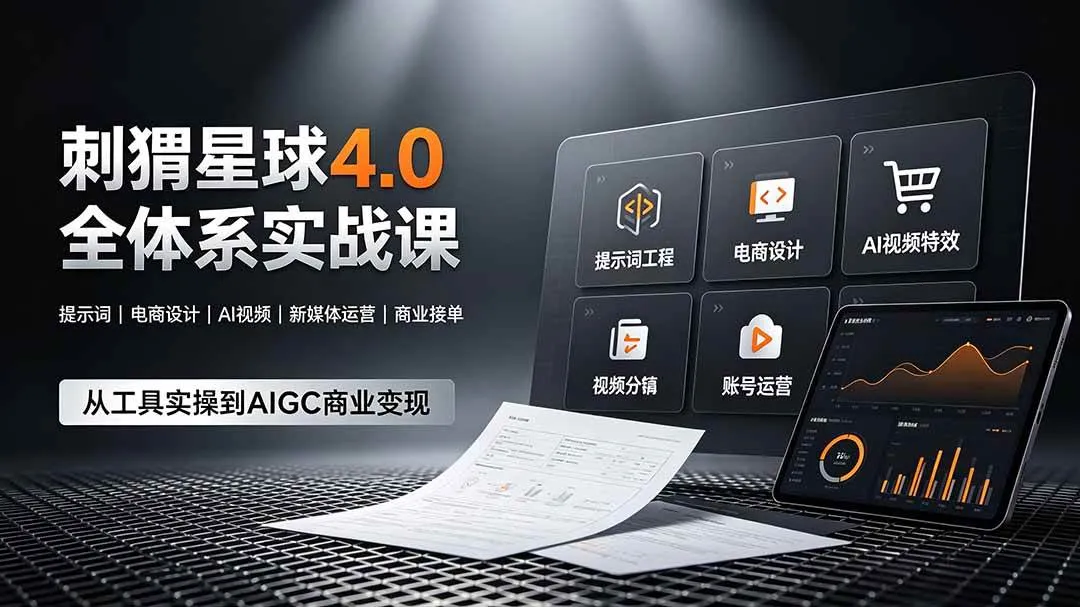 (19224期)刺猬星球4.0全体系实战课,覆盖提示词工程、电商设计、AI视频特效与新媒体运营,一站式掌握AIGC商业核心技能 (19224期)刺猬星球4.0全体系实战课,覆盖提示词工程、电商设计、AI视频特效与新媒体运营,一站式掌握AIGC商业核心技能