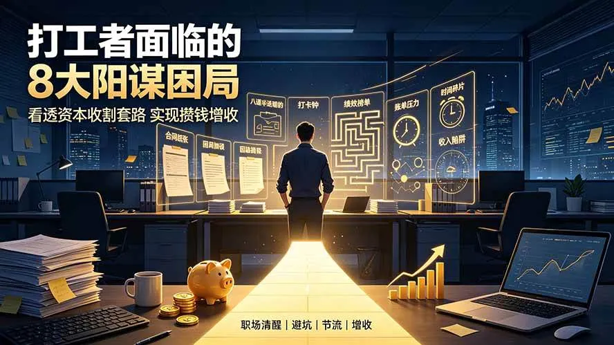 (19448期)付费文章:打工者面临的8大阳谋困局,看透资本收割套路实现攒钱增收-知云阁资源站