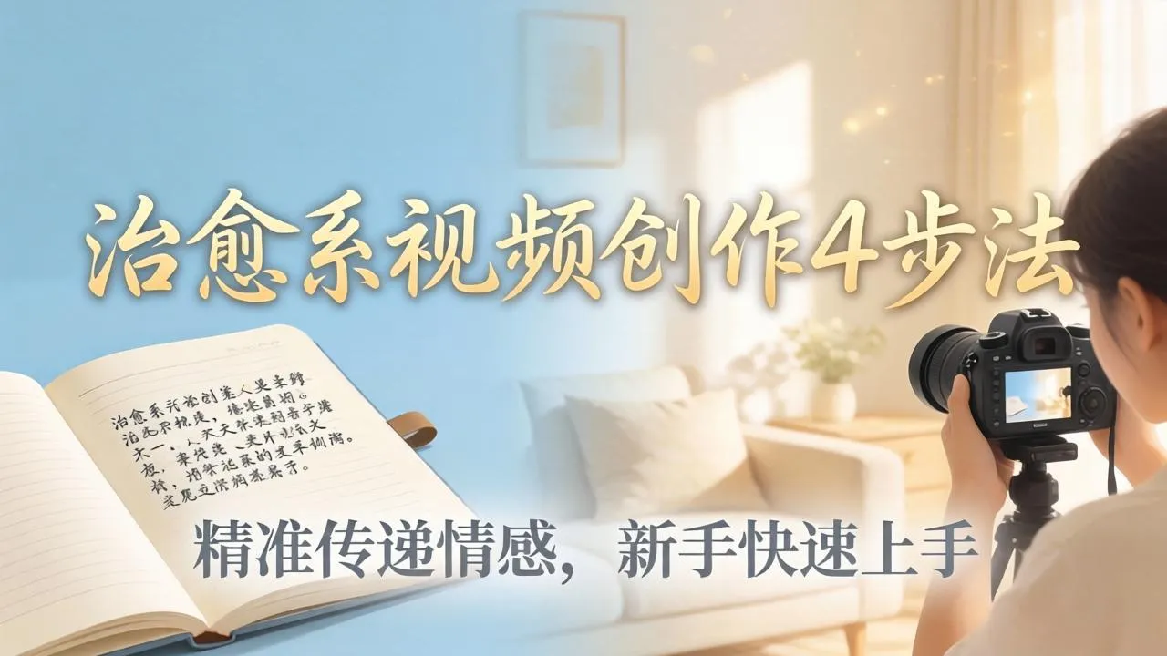 治愈系视频创作4步法:从文案打磨到画面呈现,精准传递情感,新手快速上手出优质内容 治愈系视频创作4步法:从文案打磨到画面呈现,精准传递情感,新手快速上手出优质内容
