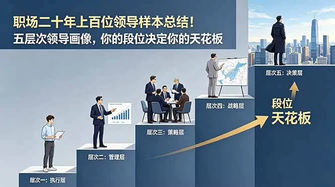（18900期）付费文章：职场二十年上百位领导样本总结！五层次领导画像，你的段位决定你的天花板-知云阁资源站