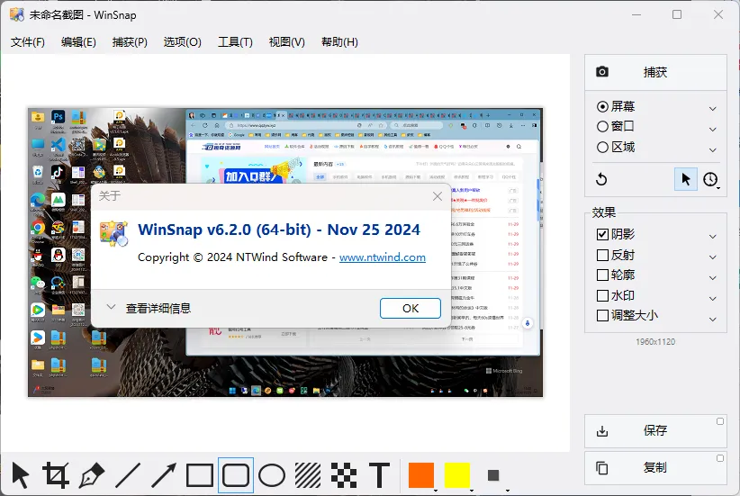 截图神器 WinSnap v6.2.4.0绿色版-知云阁资源站