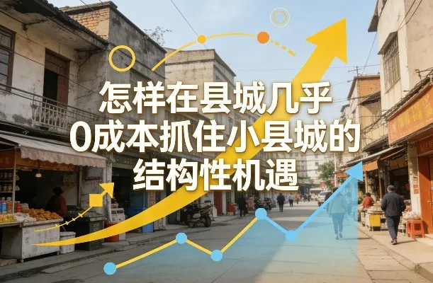 付费文章：怎样在县城几乎0成本抓住小县城的结构性机遇-知云阁资源站