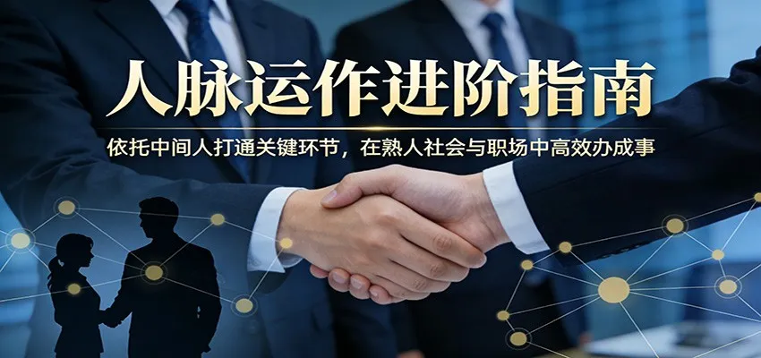 付费文章:人脉运作进阶指南,依托中间人打通关键环节,在熟人社会与职场中高效办成事-知云阁资源站