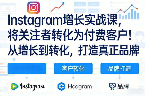 Instagram增长实战课，将关注者转化为付费客户！从增长到转化，打造真正品牌(双语字幕)-知云阁资源站