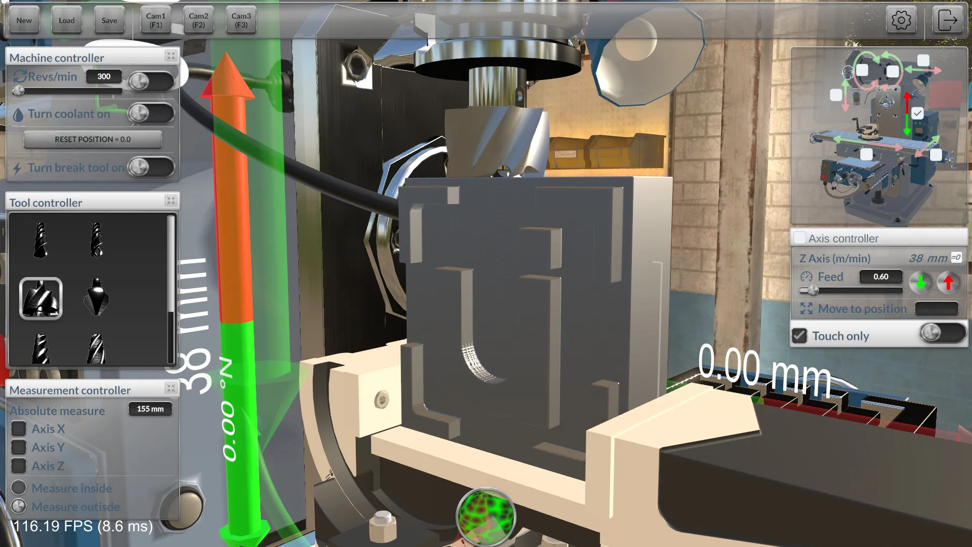 铣削机模拟器/Milling machine simulator 铣削机模拟器/Milling machine simulator
