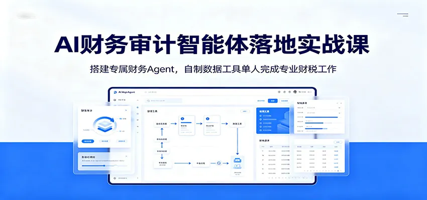 AI财务审计智能体落地实战课：搭建专属财务Agent，自制数据工具单人完成专业财税工作-知云阁资源站
