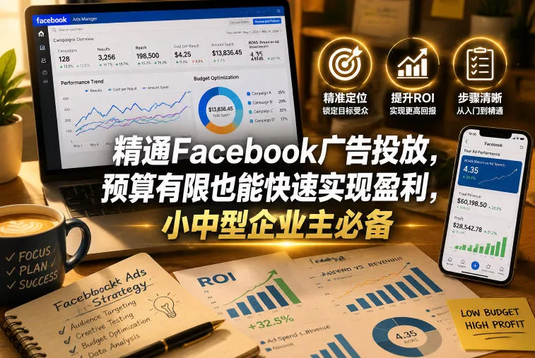 精通Facebook广告投放,预算有限也能快速实现盈利,小中型企业主必备【原创双语字幕】-知云阁资源站