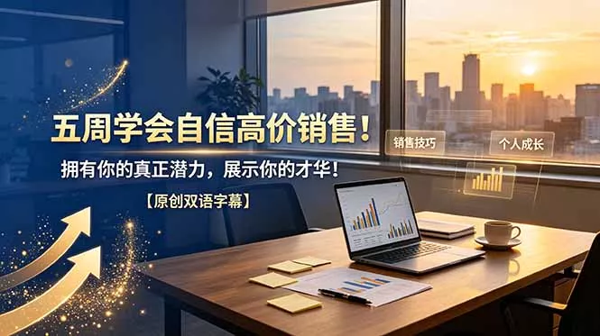 五周学会自信高价销售！拥有你的真正潜力，展示你的才华！【原创双语字幕】-知云阁资源站