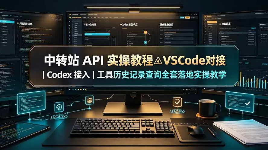 （19520期）中转站 API 实操教程△VSCode 对接｜Codex 接入｜工具历史记录查询全套落地实操教学-知云阁资源站