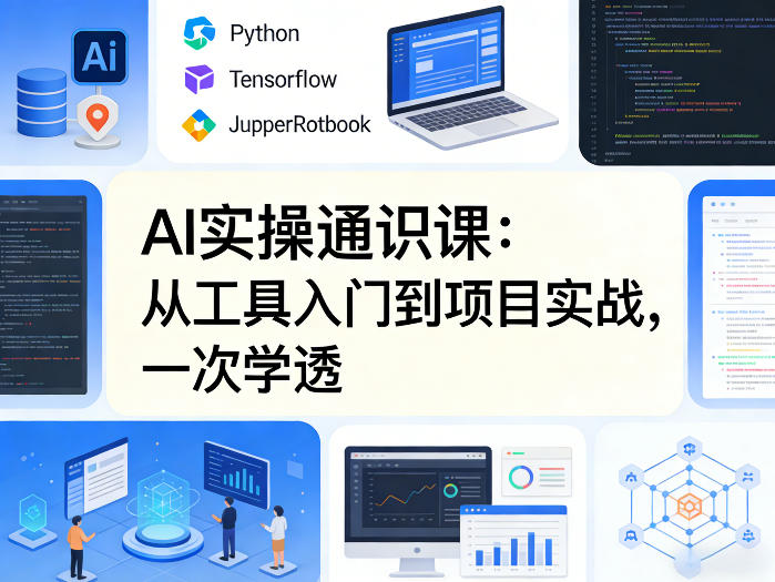 AI实操通识课,从工具入门到项目实战,一次学透-知云阁资源站