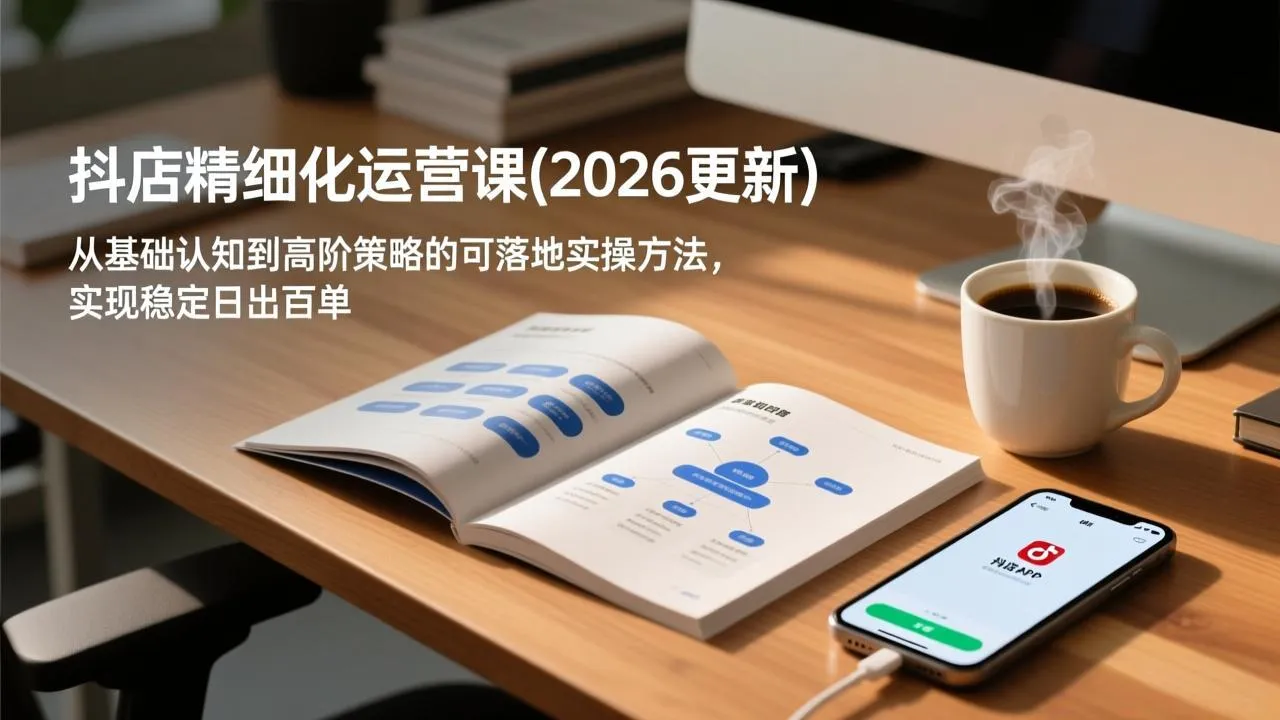抖店精细化运营课(26年3月更新-知云阁资源站