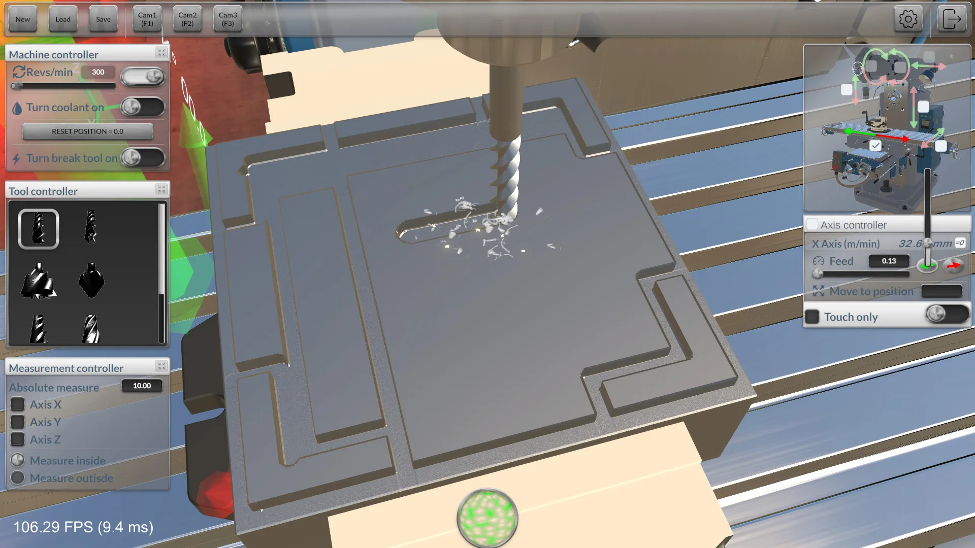 铣削机模拟器/Milling machine simulator 铣削机模拟器/Milling machine simulator