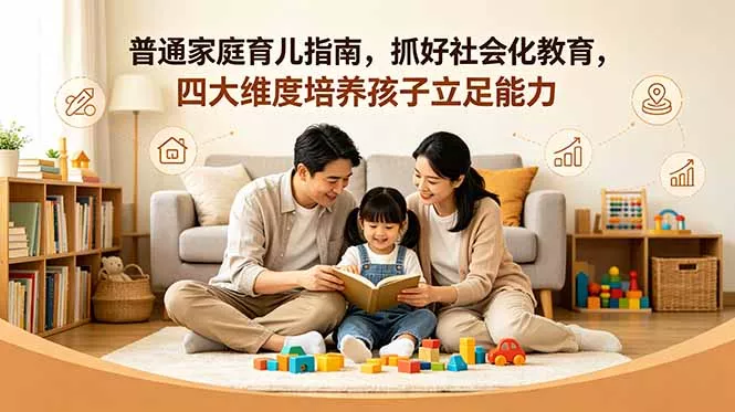 付费文章:普通家庭育儿指南,抓好社会化教育,四大维度培养孩子立足能力-知云阁资源站
