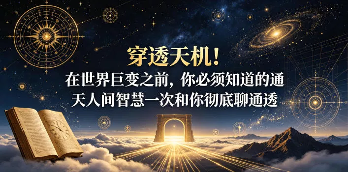 付费文章：穿透天机！在世界巨变之前，你必须知道的通天人间智慧一次和你彻底聊通透-知云阁资源站