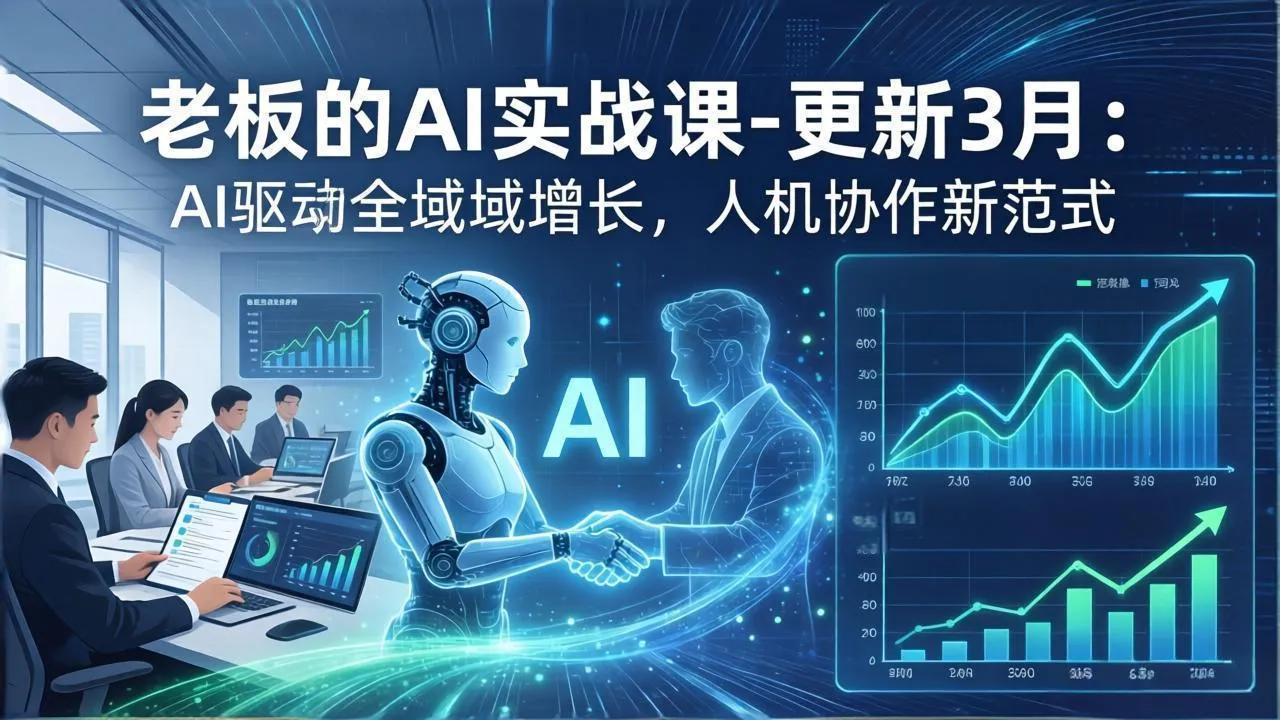 老板的AI实战课-更新3月:AI驱动全域增长,人机协作新范式,用AI提高企业效率、利润与竞争力-知云阁资源站