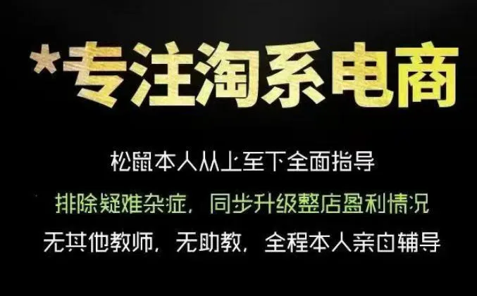 松鼠会电商VIP课程，从基础布局到高阶优化，助你掌握淘宝运营逻辑，提升店铺流量与转化-知云阁资源站