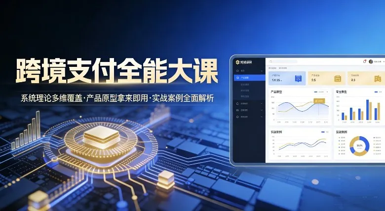 跨境支付全能大课,系统理论多维覆盖,产品原型拿来即用,实战案例全面解析-知云阁资源站