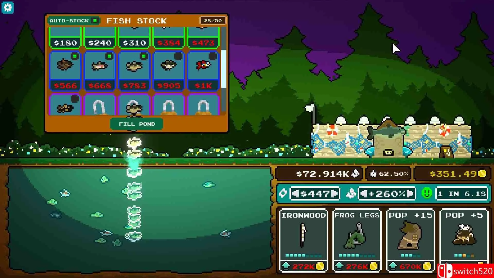 《口袋放置：钓鱼池塘（Pocket Idler: Fishing Pond）》Build 14538474 [英文]-知云阁资源站