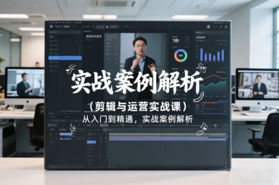 剪辑与运营实战课,从入门到精通,实战案例解析(更新2026)-知云阁资源站