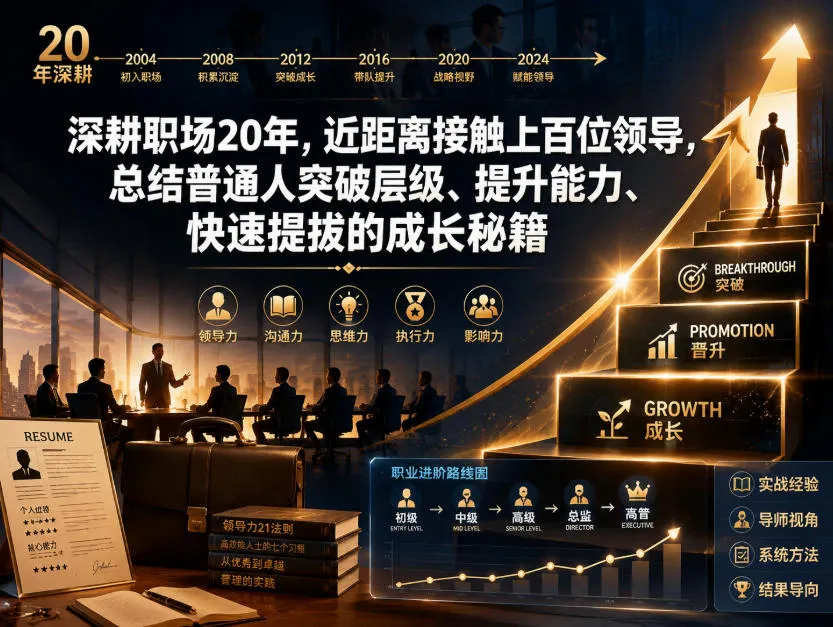 付费文章:深耕职场20年,近距离接触上百位领导,总结普通人突破层级、提升能力、快速提拔的成长秘籍(全网独家干货)-知云阁资源站