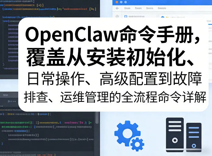 OpenClaw命令手册,覆盖从安装初始化、日常操作、高级配置到故障排查、运维管理的全流程命令详解-知云阁资源站