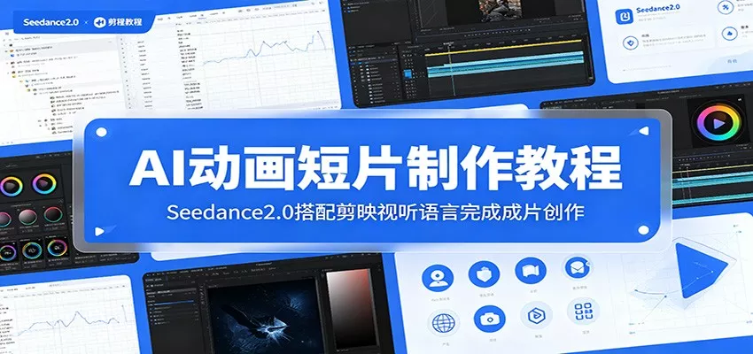 AI动画短片制作教程:Seedance2.0搭配剪映视听语言完成成片创作-知云阁资源站