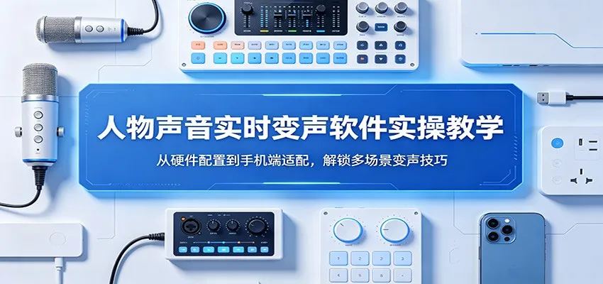 人物声音实时变声软件实操教学：从硬件配置到手机端适配，解锁多场景变声技巧-知云阁资源站