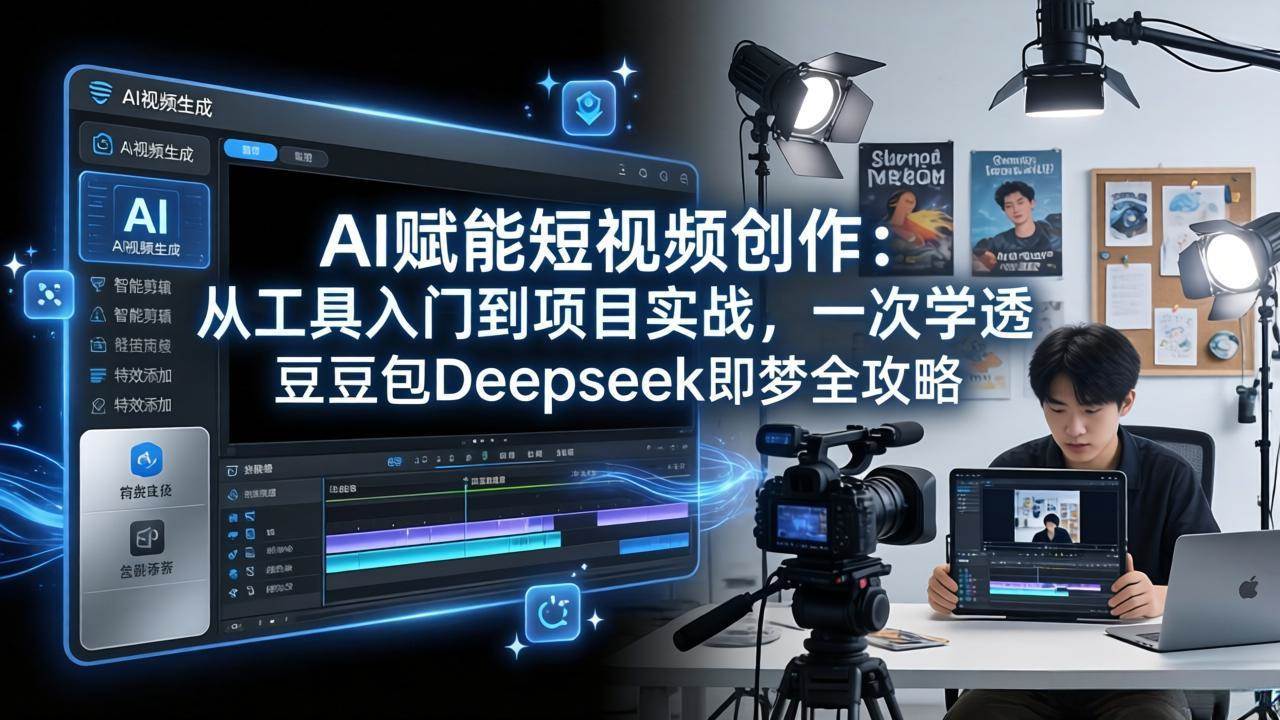 (17762期)AI赋能短视频创作:从工具入门到项目实战,一次学透豆包Deepseek即梦全攻略-知云阁资源站