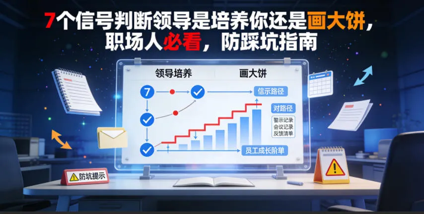 付费文章:7个信号判断领导是培养你还是画大饼,职场人必看,防踩坑指南-知云阁资源站