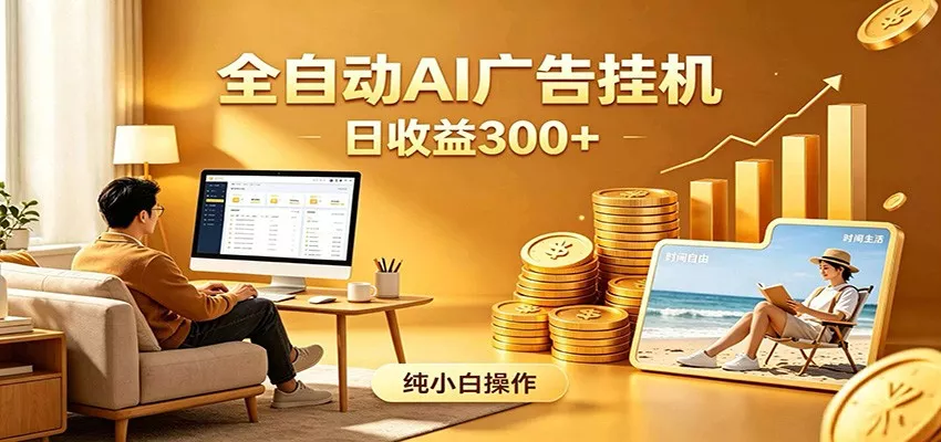 AI风口项目，全程解放双手，后台自动运行赚取收益，每天稳定收益300+-知云阁资源站
