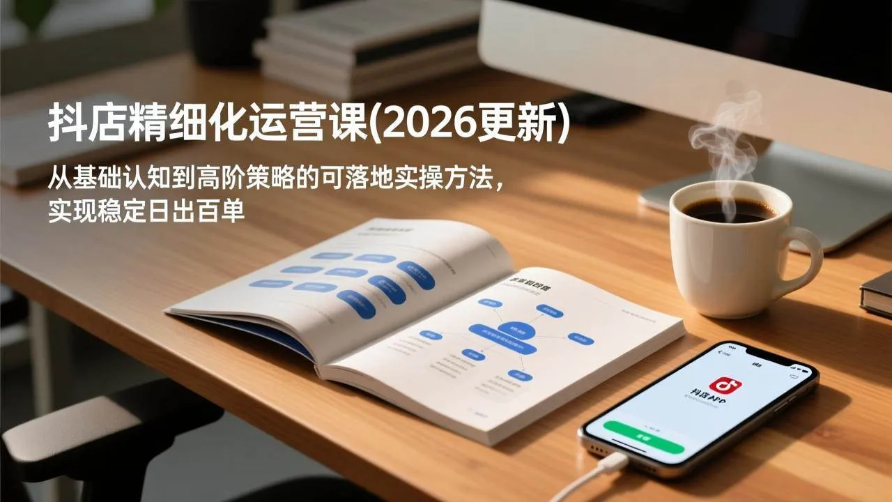 (18421期)抖店精细化运营课(更新5月),从基础认知到高阶策略的可落地实操方法,实现稳定日出百单 (18421期)抖店精细化运营课(更新5月),从基础认知到高阶策略的可落地实操方法,实现稳定日出百单