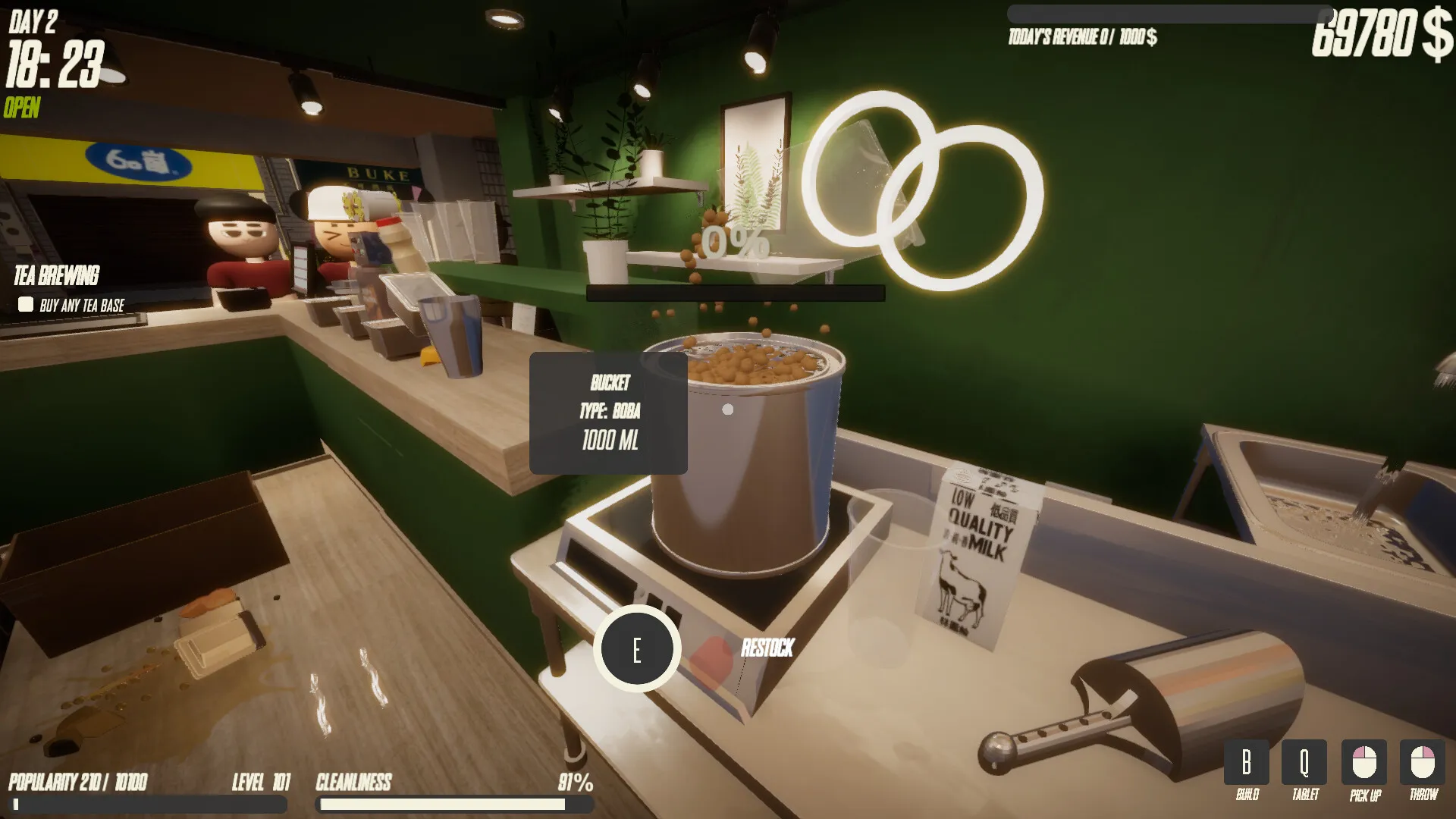 奶茶店模拟器/Boba Tea Shop Simulator-知云阁资源站