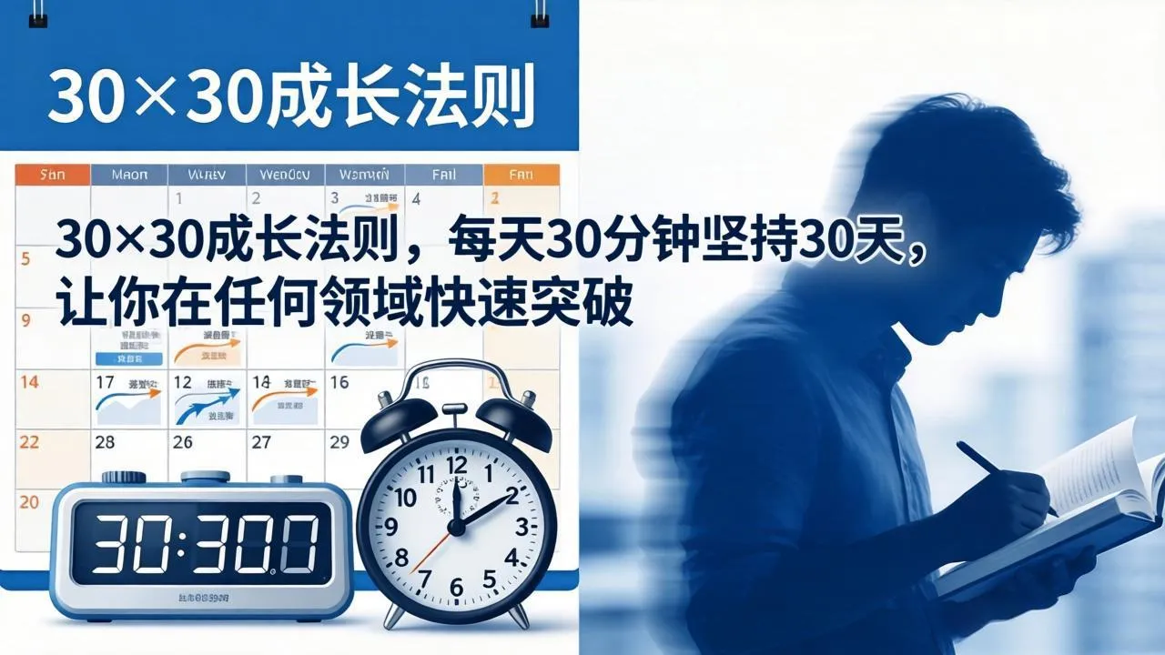 付费文章:30×30成长法则,每天30分钟坚持30天,让你在任何领域快速突破-知云阁资源站