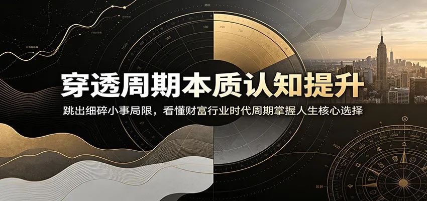 穿透周期本质认知提升:跳出细碎小事局限,看懂财富行业时代周期掌握人生核心选择-知云阁资源站