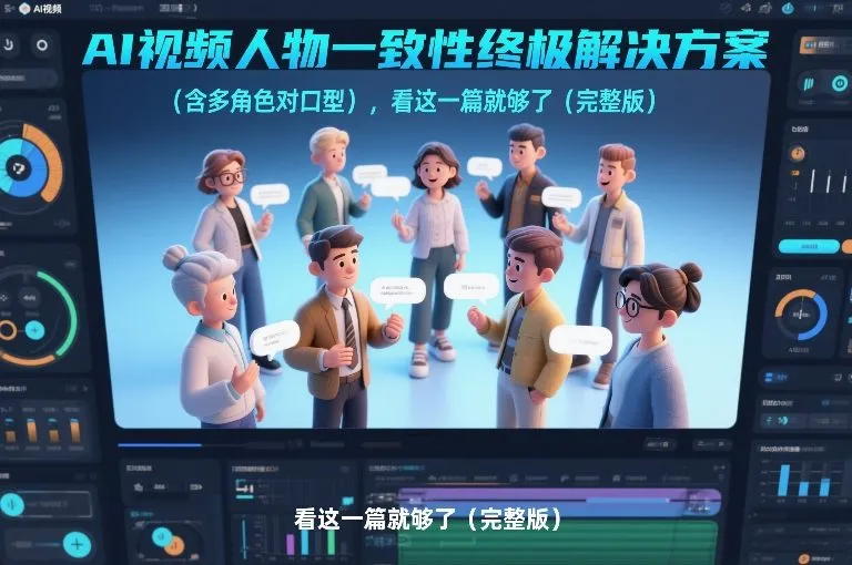 AI视频人物一致性终极解决方案(含多角色对口型),看这一篇就够了(完整版) AI视频人物一致性终极解决方案(含多角色对口型),看这一篇就够了(完整版)
