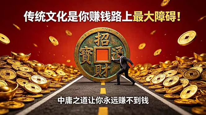付费文章:传统文化是你赚钱路上最大障碍!中庸之道让你永远赚不到钱-知云阁资源站