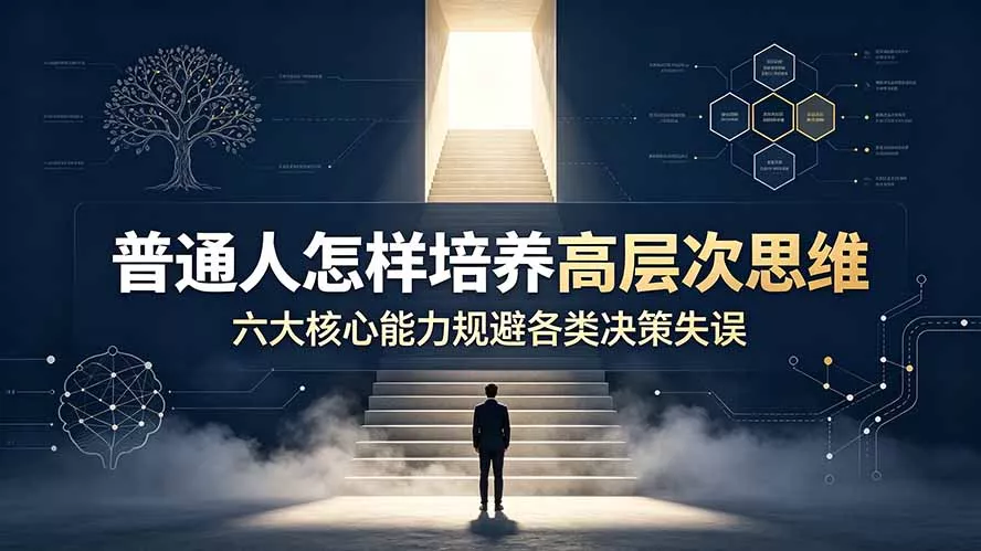 付费文章:普通人怎样培养高层次思维,六大核心能力规避各类决策失误-知云阁资源站