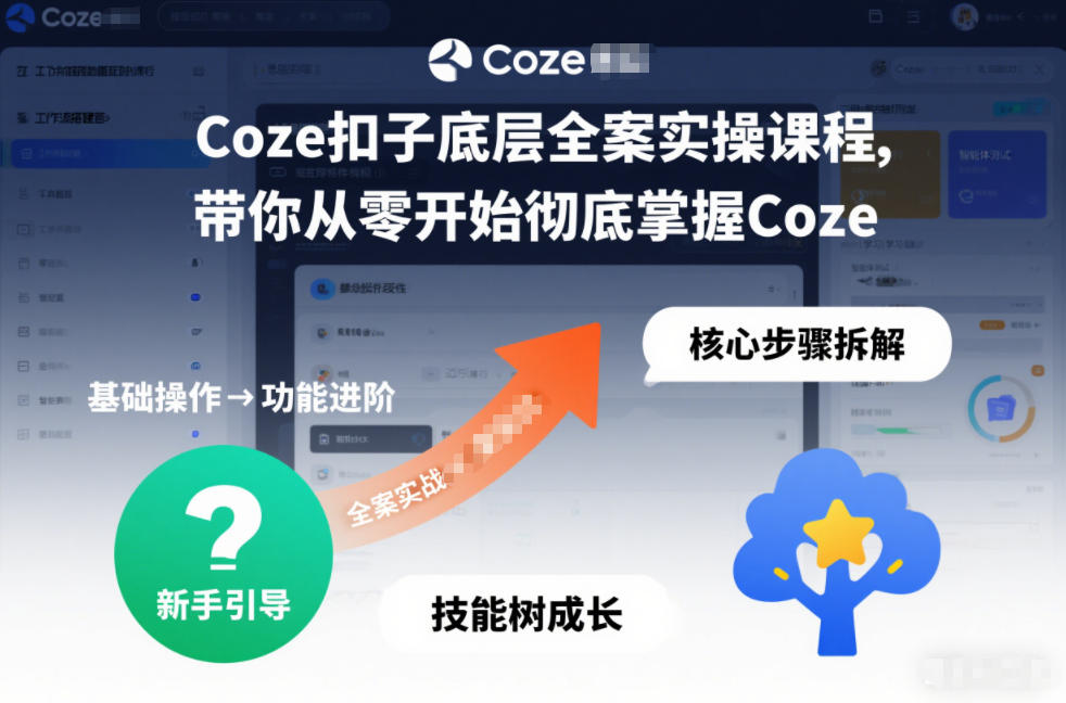 Coze扣子底层全案实操课程,带你从零开始彻底掌握Coze(更新3月)-知云阁资源站