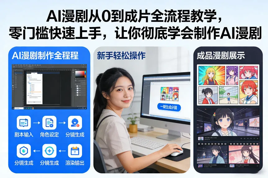 AI漫剧从0到成片全流程教学,零门槛快速上手,让你彻底学会制作AI漫剧【保姆级教程】-知云阁资源站