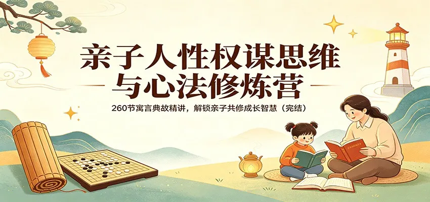 亲子人性权谋思维与心法修炼营：260节寓言典故精讲，解锁亲子共修成长智慧(完结)-知云阁资源站