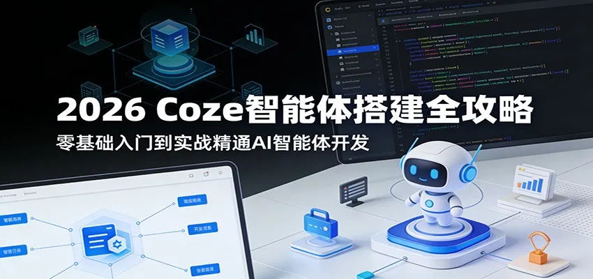 2026 Coze智能体搭建全攻略:零基础入门到实战精通AI智能体开发-知云阁资源站