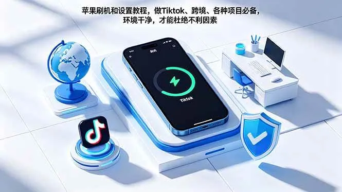 （18558期）苹果刷机和设置教程，做Tiktok、跨境、各种项目必备，环境干净，才能杜绝不利因素-知云阁资源站