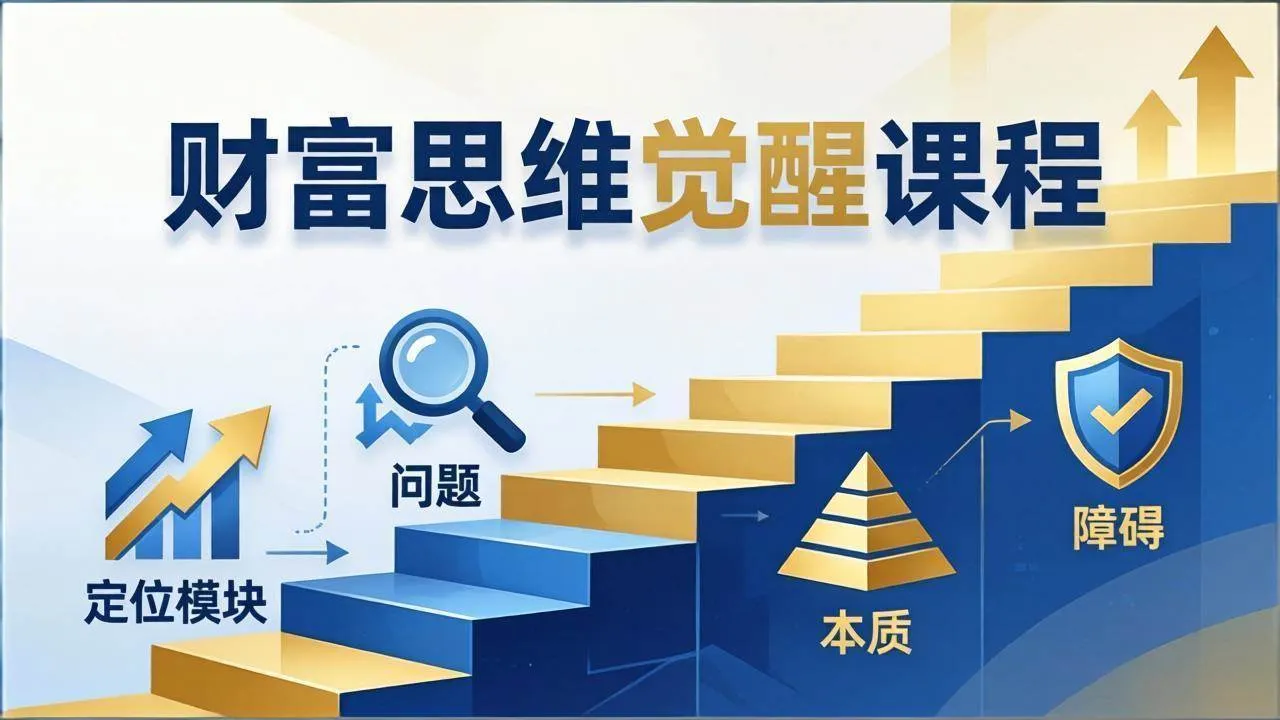 (17872期)财富思维觉醒第十期:3天大课四大模块,精准定位问题看清本质,扫清人生障碍-知云阁资源站