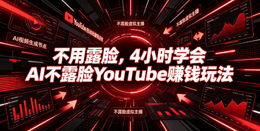 不用露脸,4小时学会AI不露脸YouTube賺钱玩法【原创双语字幕】-知云阁资源站